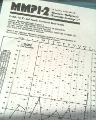 The Minnesota Multiphasic Personality Inventory-2 (MMPI-2)